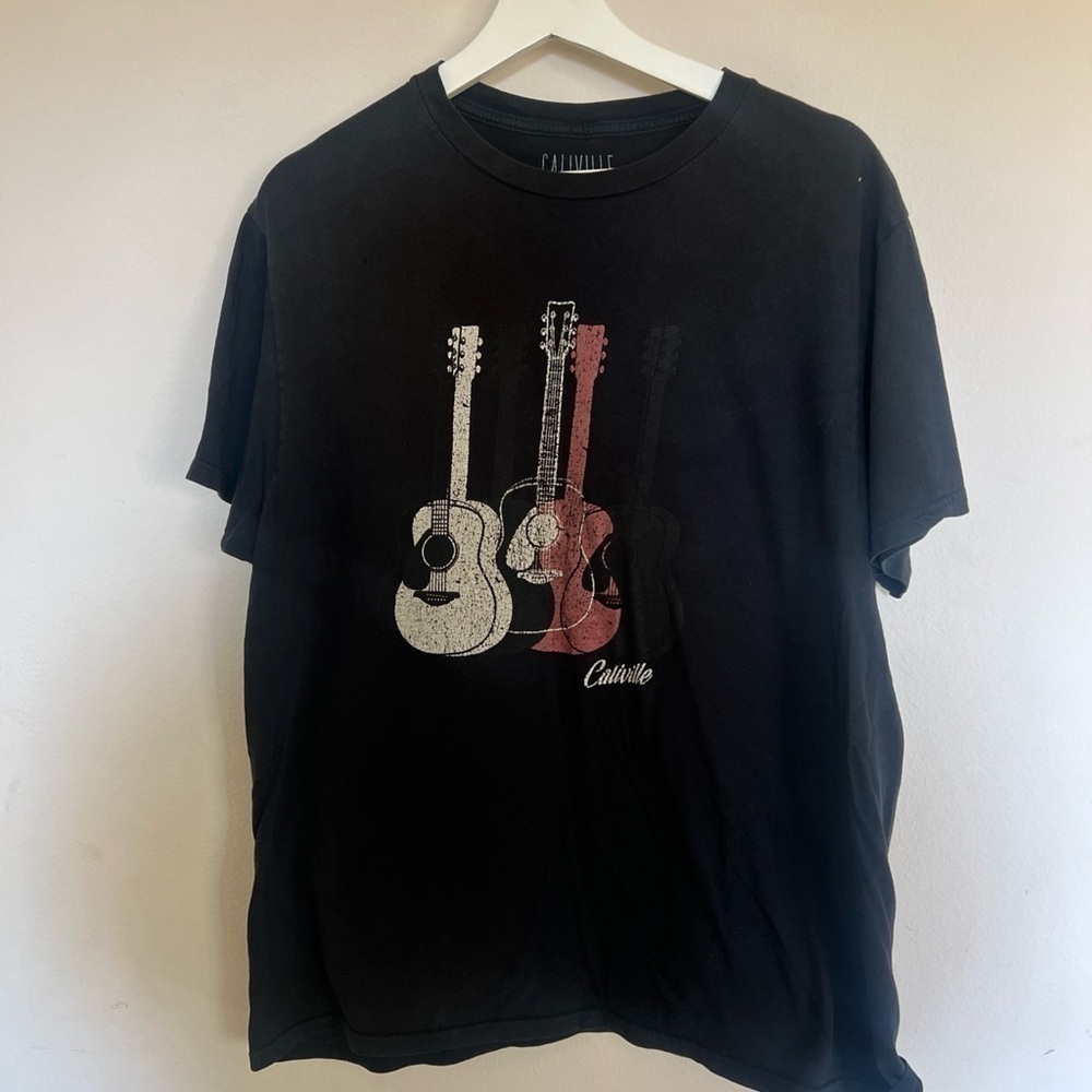Caliville black and red guitar design #rocktee